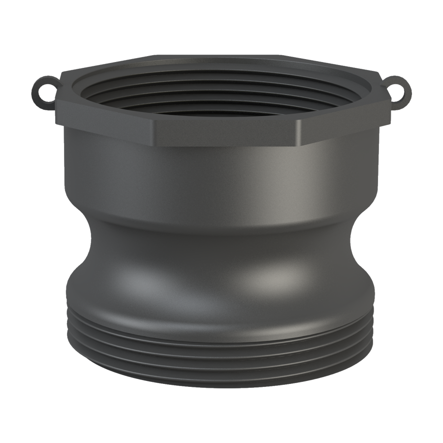 2’’ short Camlock male with 21B X 2’’ NPS female, gasket, plug