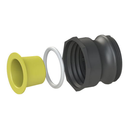 2’’ short Camlock male with 20B X S60X6 female, gasket, plug