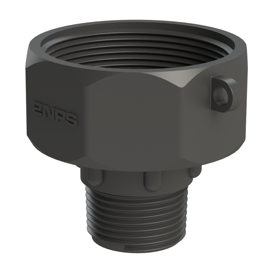 1'' NPT male X 2'' NPS female Easy-Seal