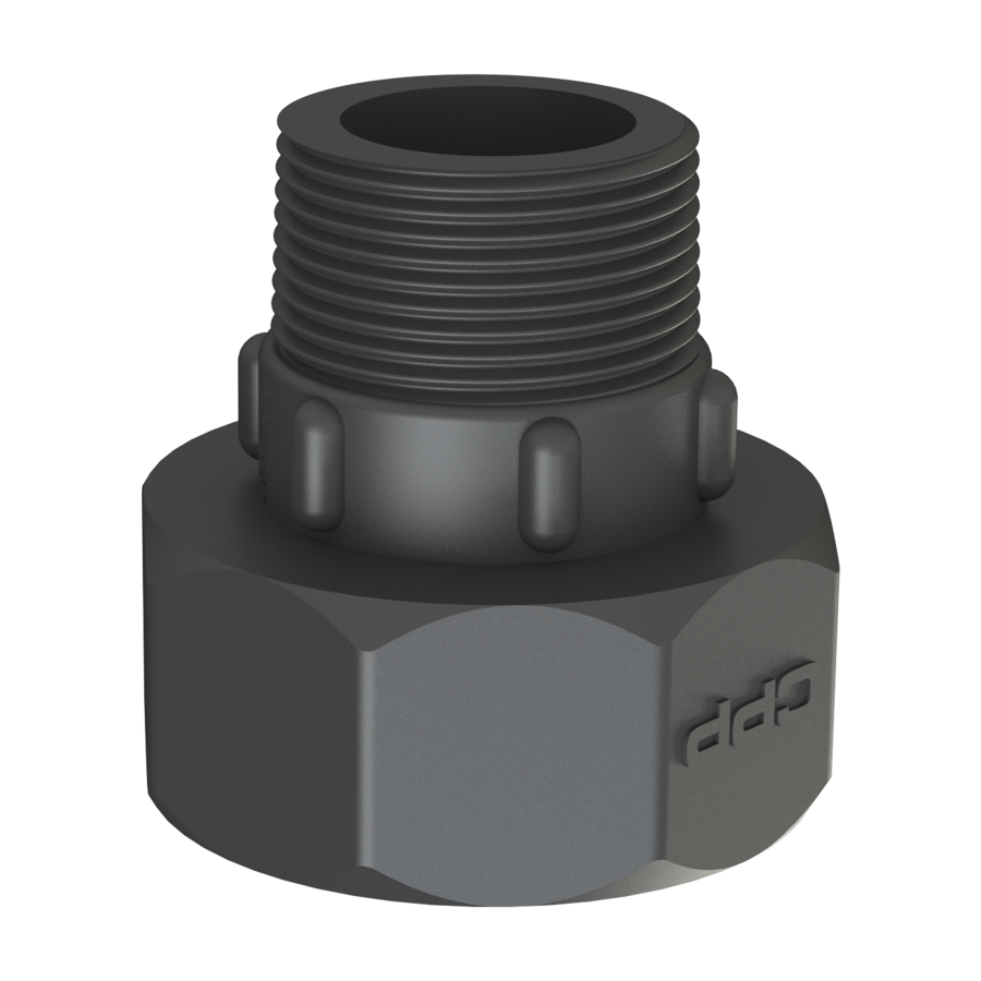1¼'' NPT male x 2'' NPS female Easy-Seal