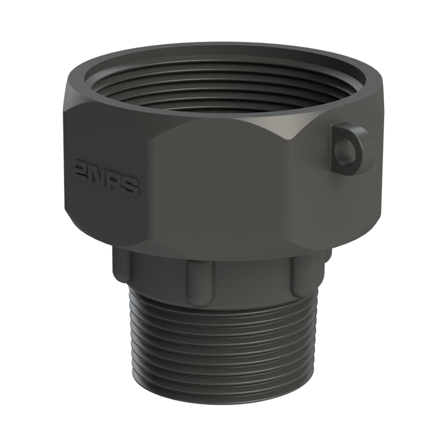 1¼'' NPT male x 2'' NPS female Easy-Seal