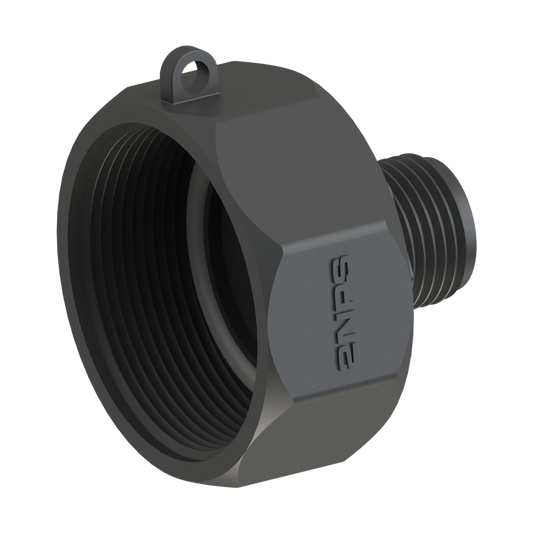 ¾'' - 11.5NHR male USA garden hose thread x 2'' NPS female Easy-Seal