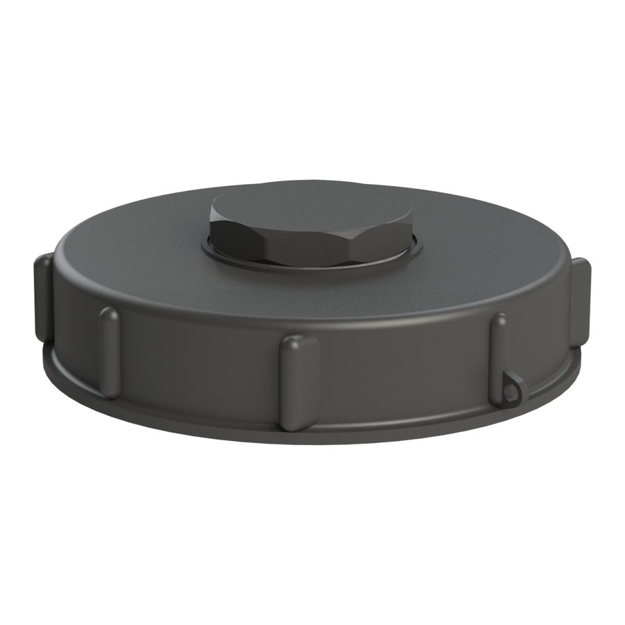 150mm (6’’) IBC fill cap with 2’’ BSP female C/W seal & blank plug