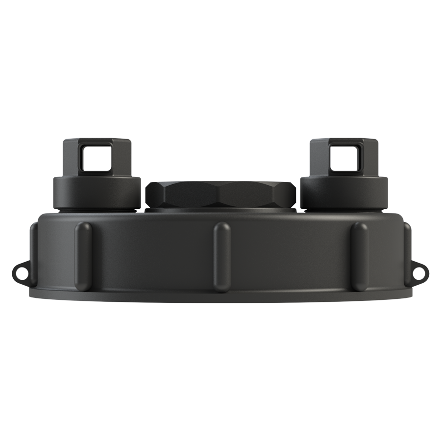 150mm (6'') IBC fill cap, 2 fast auto vents, G2 X 11.5, G/P/P