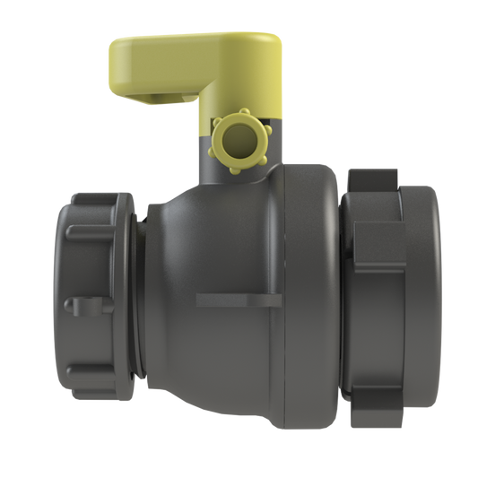 2'' 'DARCIE-LITE' IBC ball valve, S60X6 female buttress in-let x S60X6 male