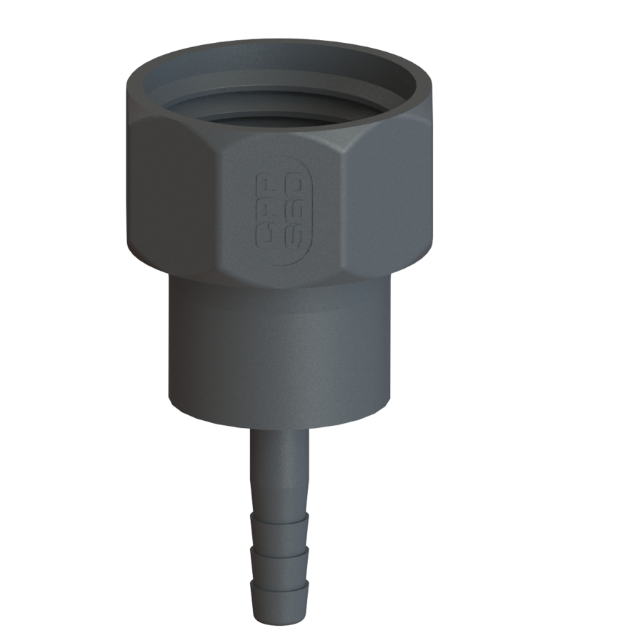 S60X6 female buttress X ½'' (12.5mm) hose tail C/w seal G/P/P