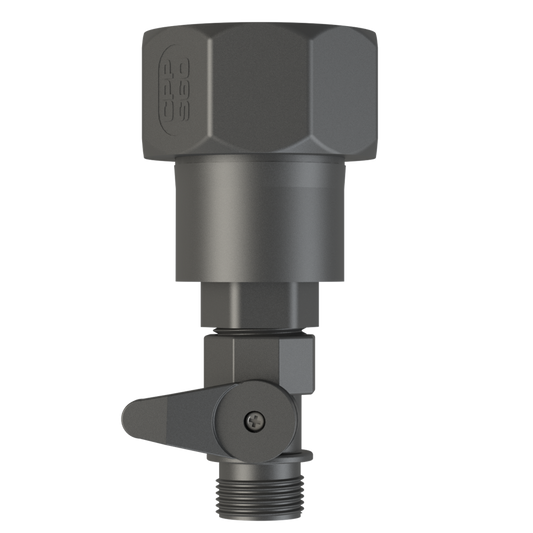 ¾’’ BSP male ball valve to S60X6 IBC female swivel nut