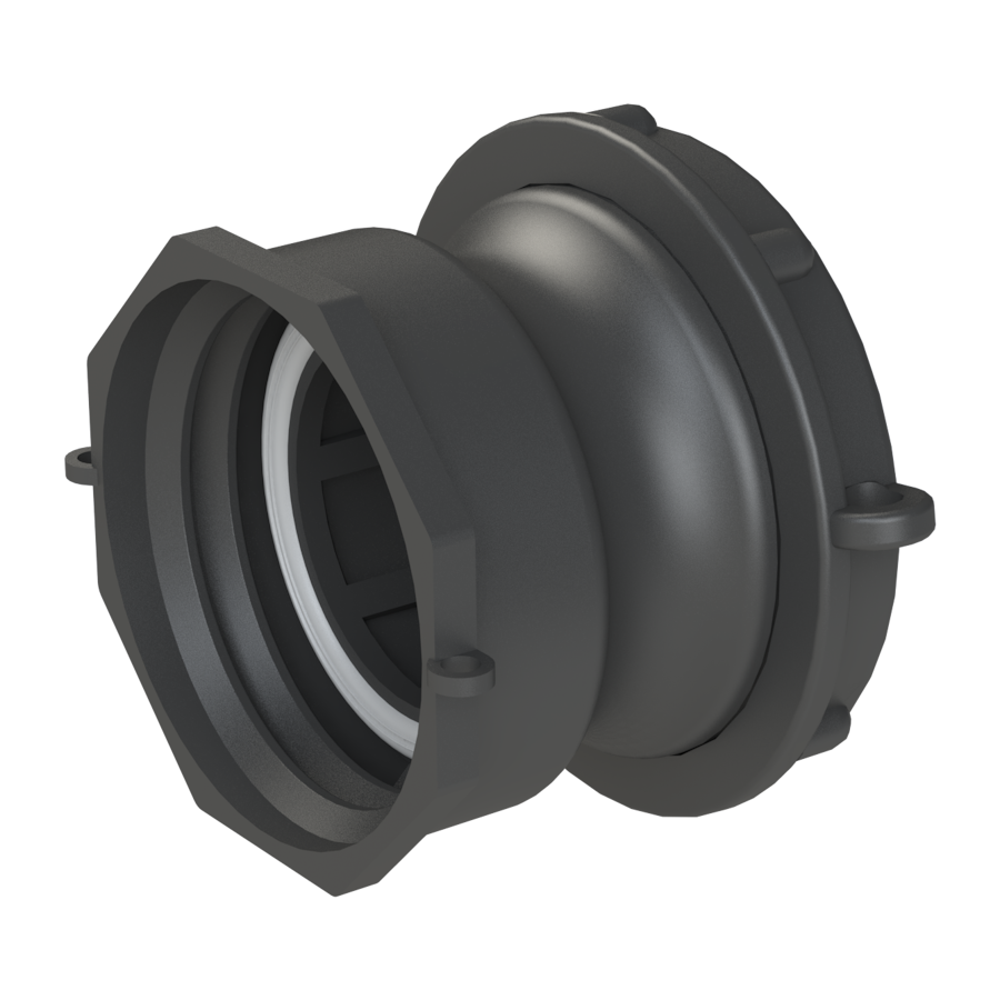 CPP S60X6 to 2 inch short Camlock Type A 21B adaptor and protective Cam cap