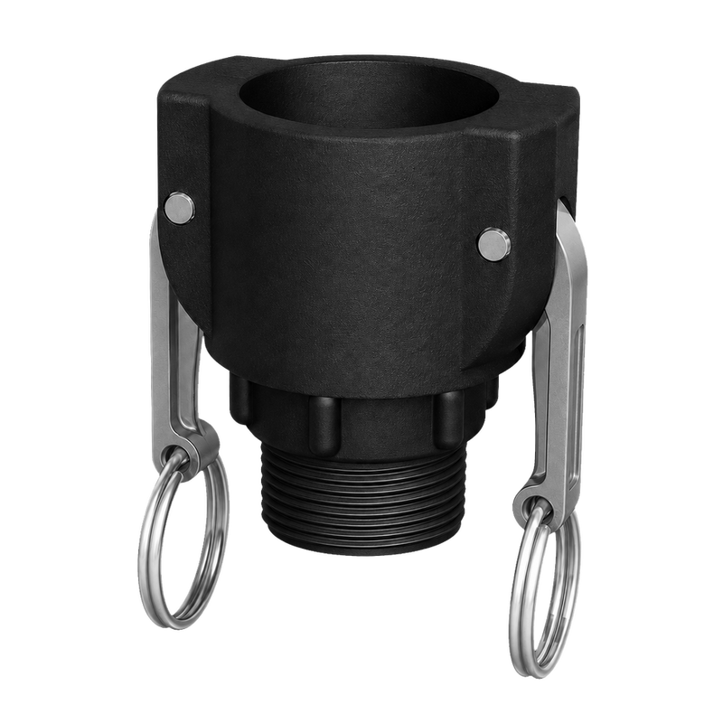 True 1¼″ Female Camlock × 1¼″ NPT Male (Type B) - GF Polypropylene - CPP®