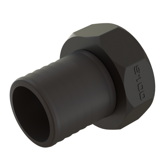 S100X8 female buttress C/W seal X 3” (75mm) Hose Tail, G/P/P