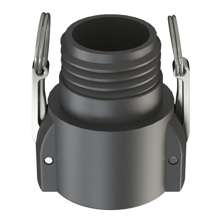 2'' Part ‘B’, 2'' Camlock coupler x S60X6 male buttress, G/P/P
