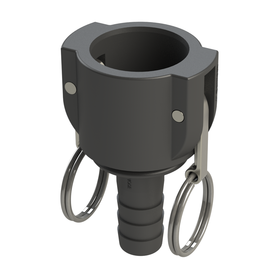 1'' Part 'C' 1'' Camlock Coupler X ¾'' Hose Tail G/P/P