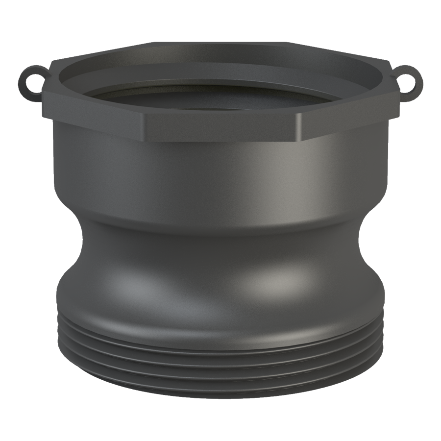 2’’ short Camlock male with 21B X S60X6 female, gasket, plug