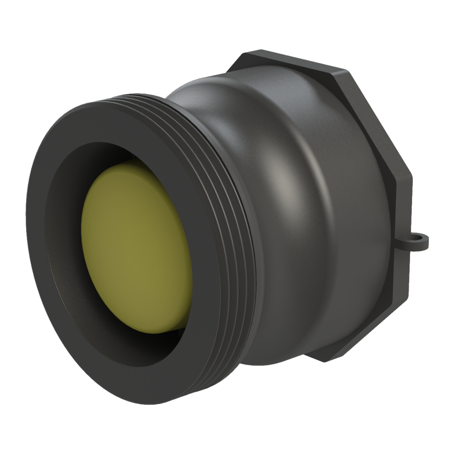 2’’ short Camlock male with 21B X S60X6 female, gasket, plug