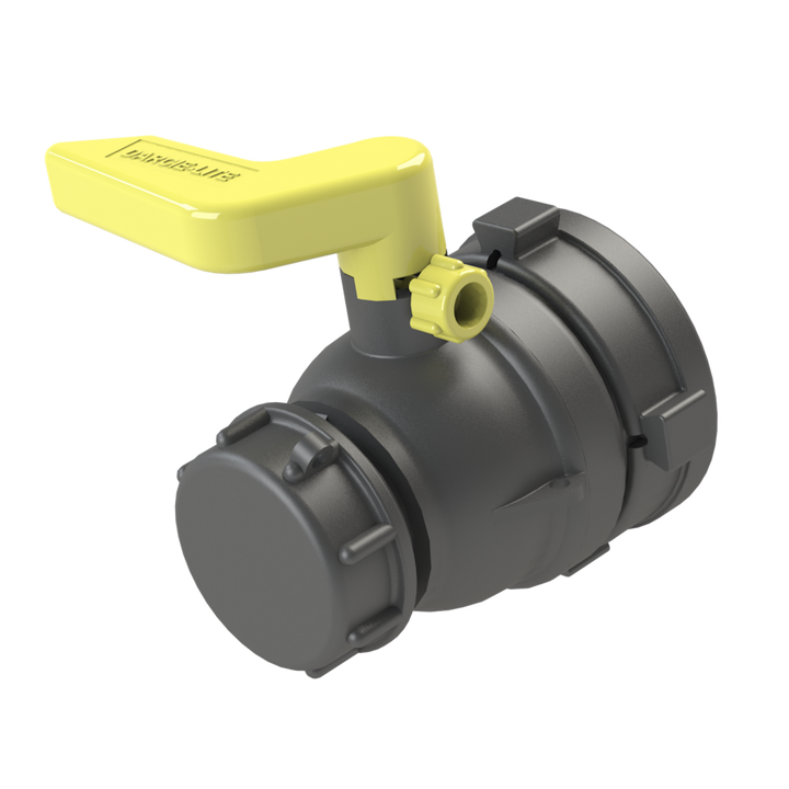 CPP DL275UF2NPM7 DARCIE-LITE IBC ball valve, S75X6 female inlet to 2 inch NPS male outlet