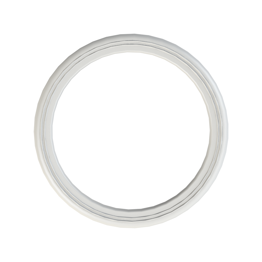 S60X6 (2'' BSP/NPS) ribbed gasket, Olefin elastomer