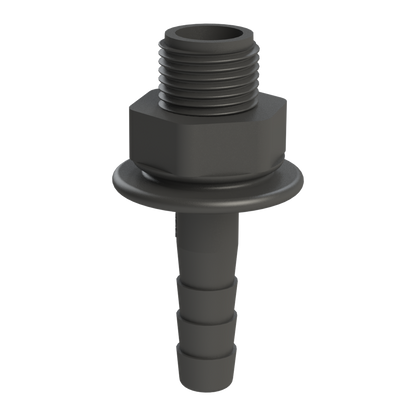 ½’’ BSPP hex. Male X ½’’(13mm) hose tail G/P/P