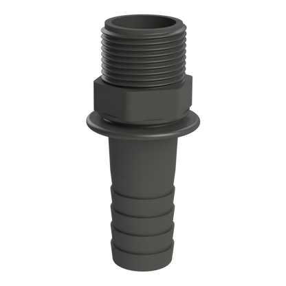1'' BSPP hex. Male X 1''(25mm) hose tail G/P/P