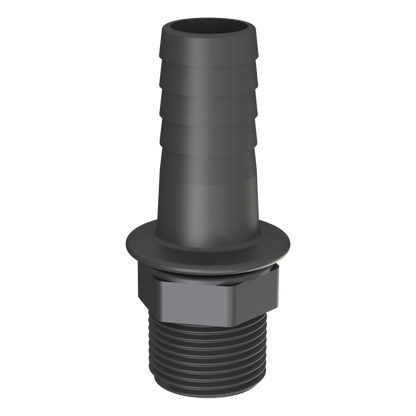 1'' BSPP hex. Male X 1''(25mm) hose tail G/P/P