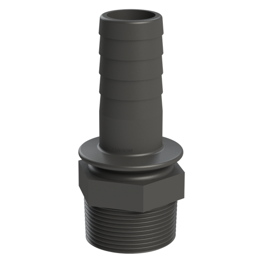 1¼’’ BSPP hex. Male X 1¼’’ (32mm) hose tail G/P/P
