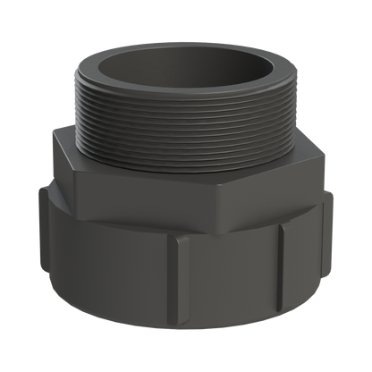 3'' BSP Hex male x S100X8 female buttress
