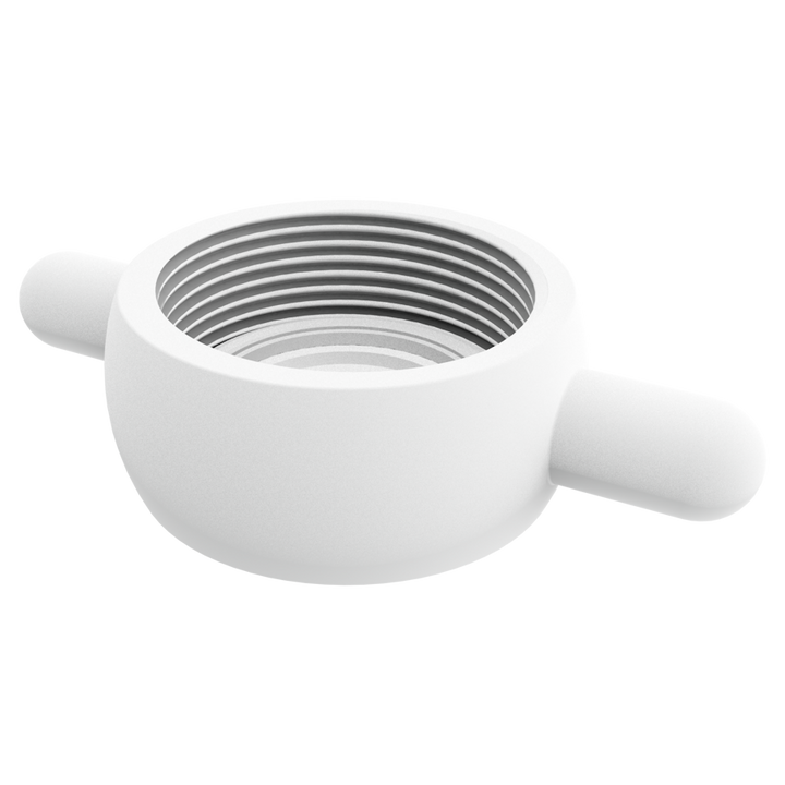 CPP® 1½ inch BSPP lugged female dust cap in natural polypropylene