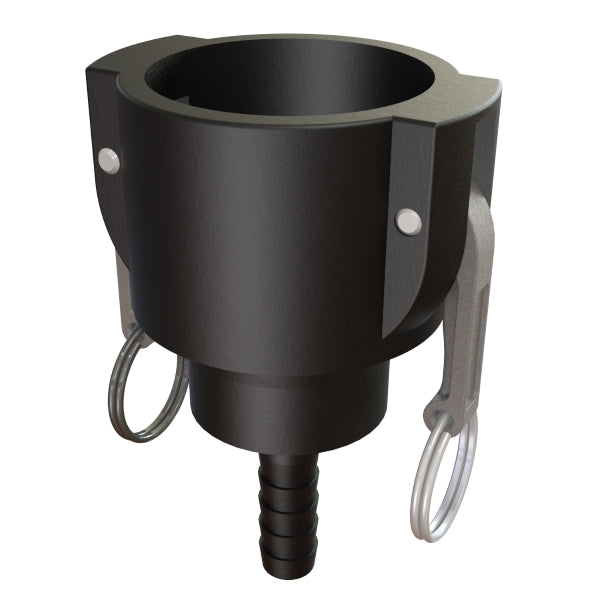 2'' Part `SC`, 2'' Camlock swivel Coupler X ⅝'' (16mm) hose tail G/P/P