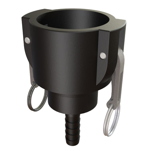 2'' Part `SC`, 2'' Camlock swivel Coupler X ⅝'' (16mm) hose tail G/P/P
