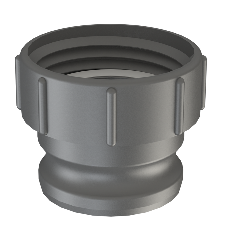 S100X8 Female × 3″ Male Camlock Type A - GF Polypropylene - CPP®