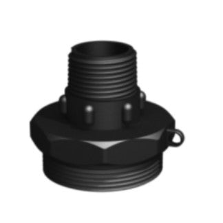 CPP® BCS G2 × 11.5 (2″ BSP/NPS) Drum Thread × ¾″ NPT Male in black glass-filled polypropylene