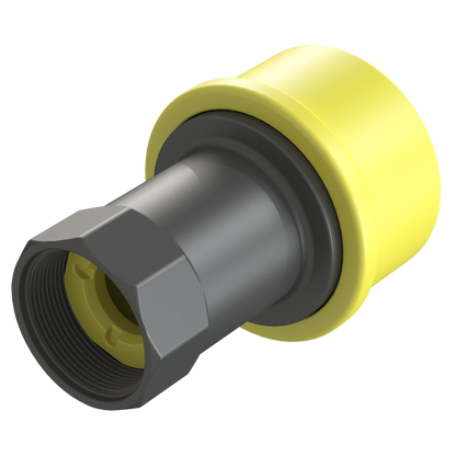 2″ Dry-Shut™ Female Valved Coupler x 2″ BSP Female – Polypropylene – Viton® Seals – Stainless Ball Locking System