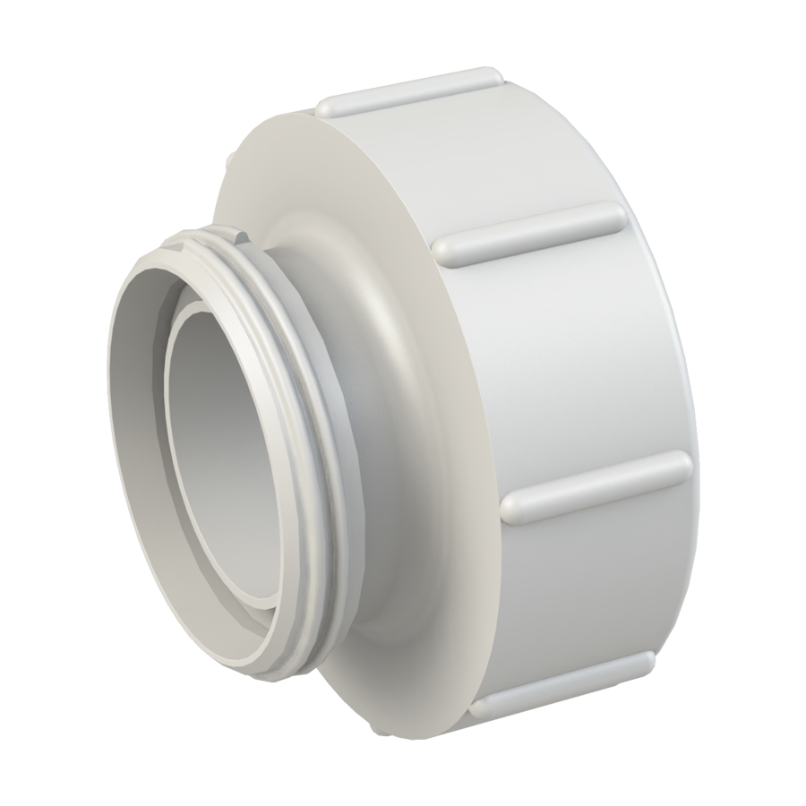 RD78 (DIN 11851) male x S100 x 8 female buttress G/P/P , nat.