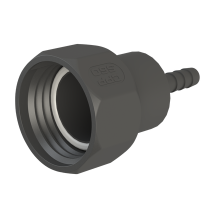 S60X6 female buttress X ½'' (12.5mm) hose tail C/w seal G/P/P