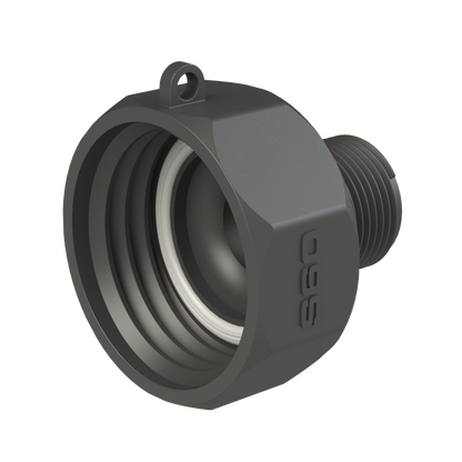 1'' BSP hex male adapter X S60X6 female buttress C/W seal G/P/P