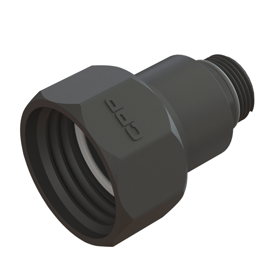 1'' Short BSP Hex Male x S60x6 Buttress Female,c/w o-ring