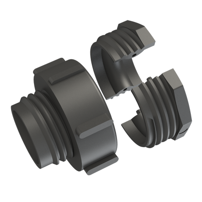 S60X6 buttress Male X IBC - 2'' Camlock convertor shells C/W seal, G/P/P