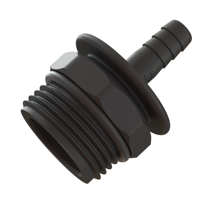 CPP® 1″ BSPP Short Male / O-Ring × ⅜″ (10 mm) Hose Tail