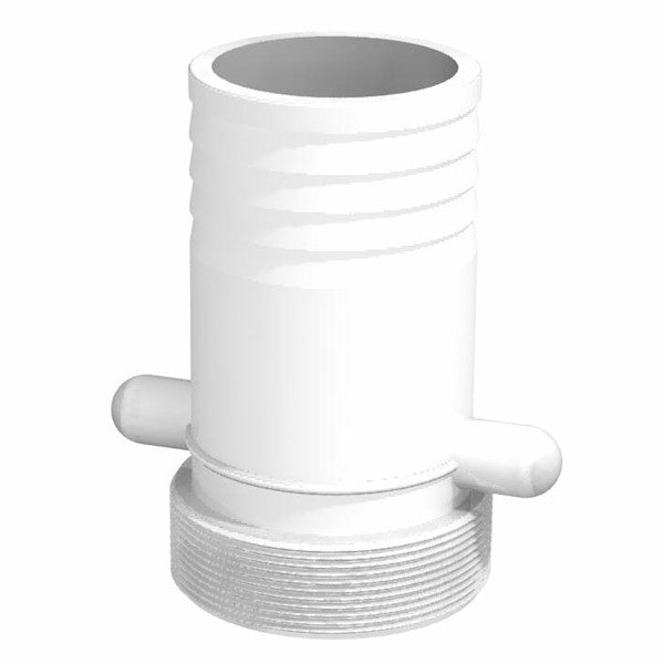 4″ BSPP Lugged Male × 4″ (101.5 mm) Hose Tail – Natural Polypropylene – CPP®