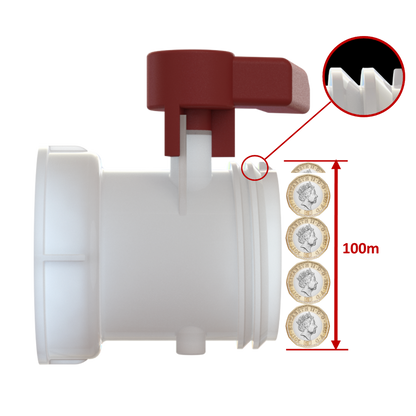 S100X8 female buttress X 12.5mm (0.5'') Hozelock / Gardena (type) adapter